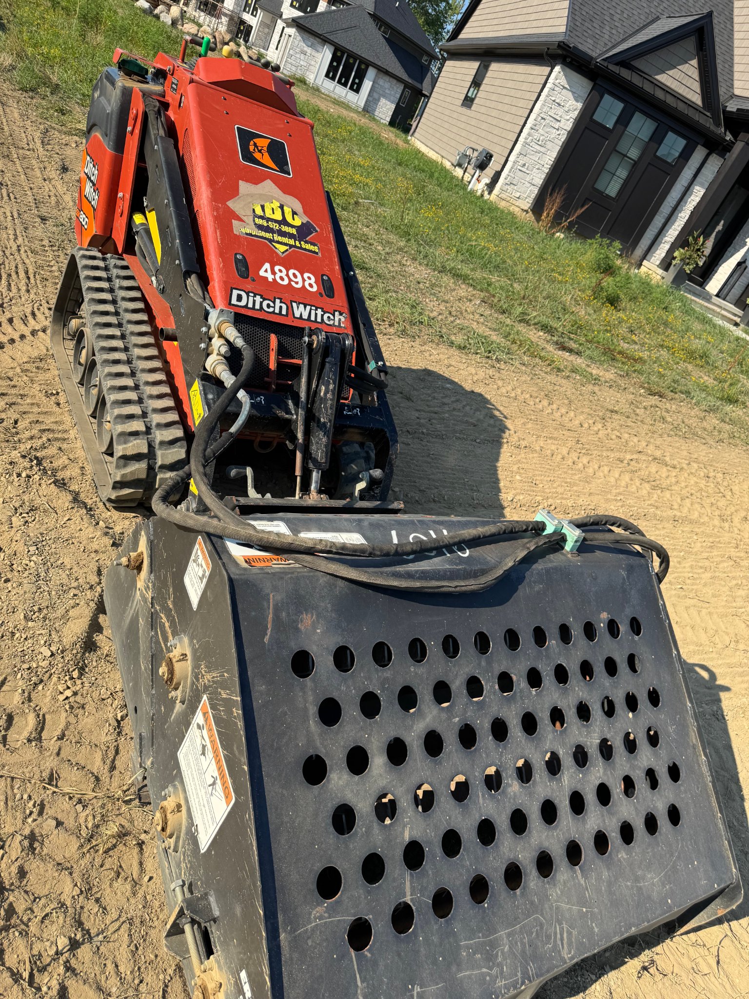 Ditch Witch equipment on site